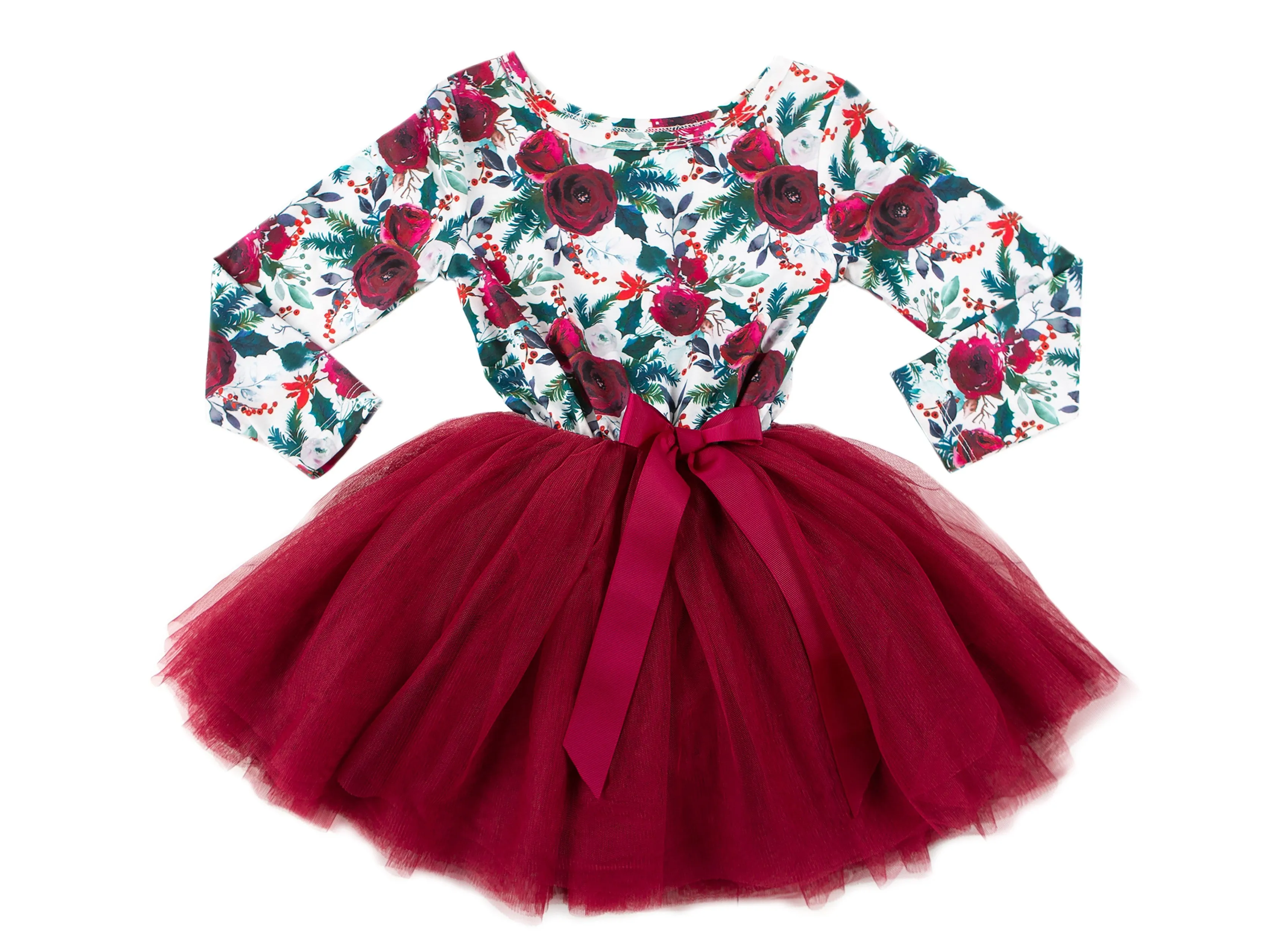 Baby Girl Long Sleeve Floral Dresses