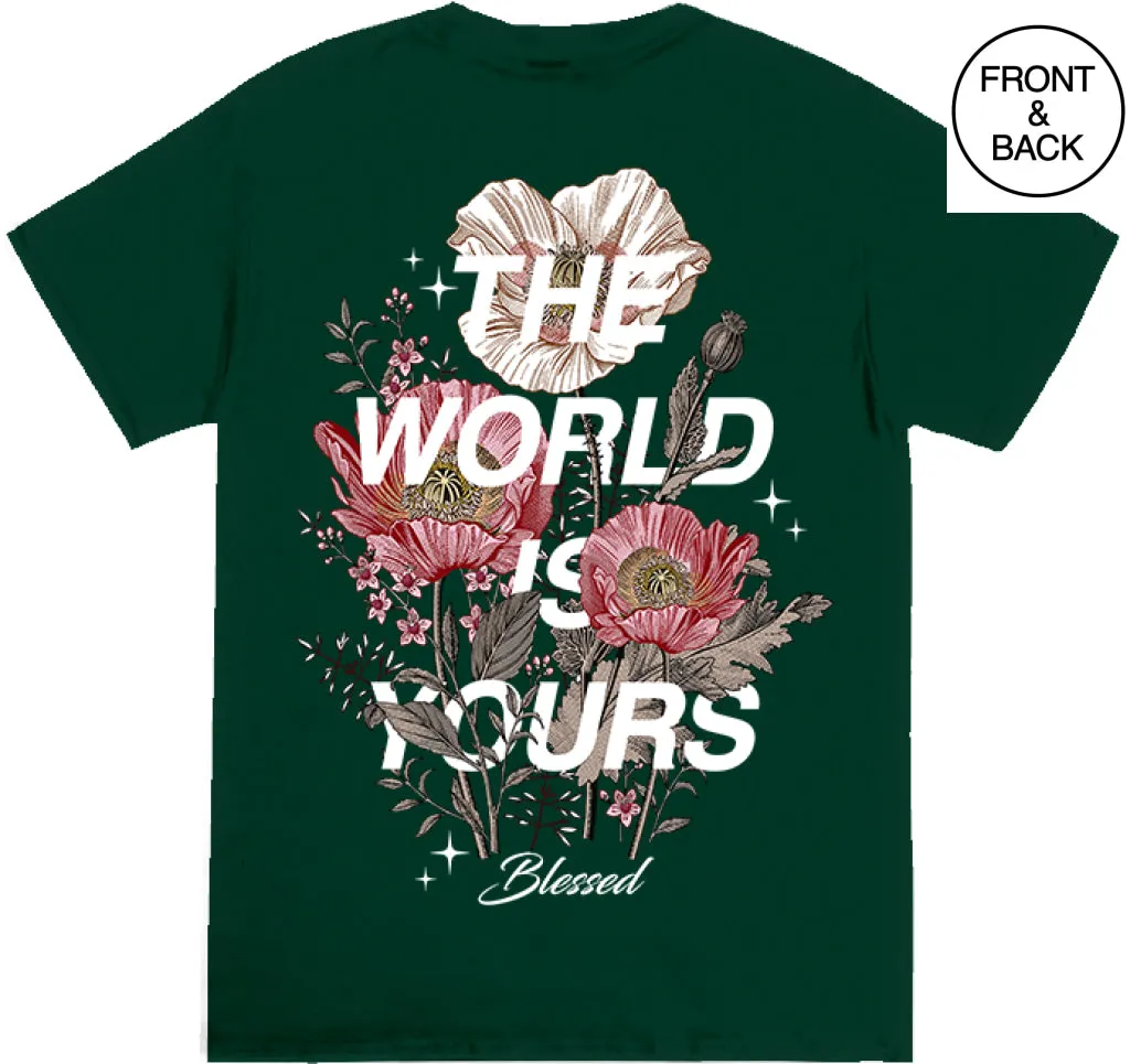 BIG SIZE THE WORLD IS YOURS FLORAL