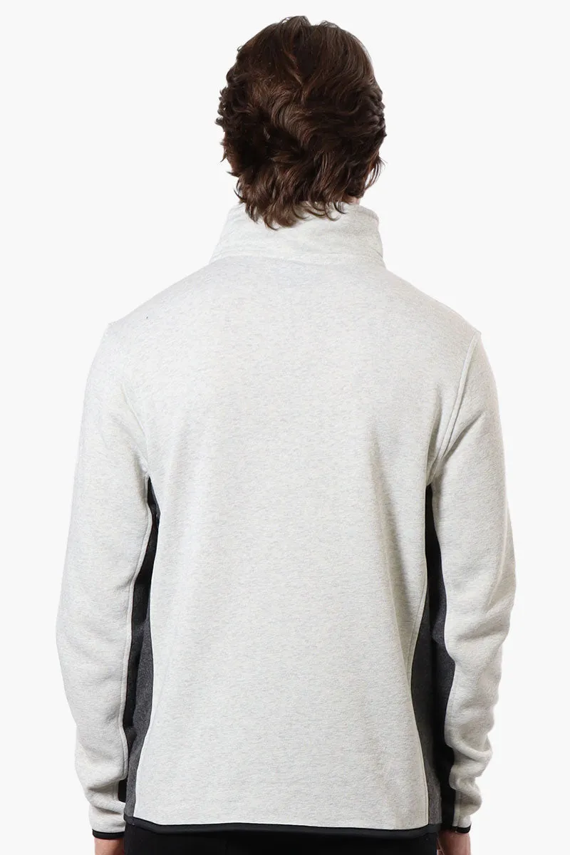 Canada Weather Gear Solid Half Zip Sweatshirt - White