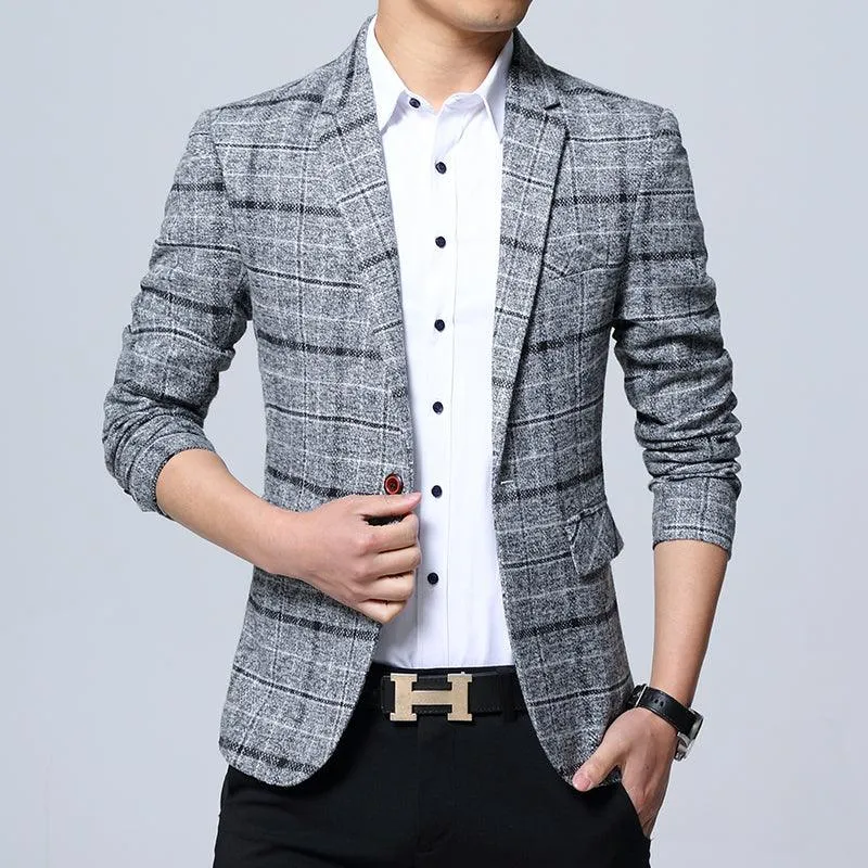 Casual and Stylish Slim Fit Men's Blazer - Style 2022