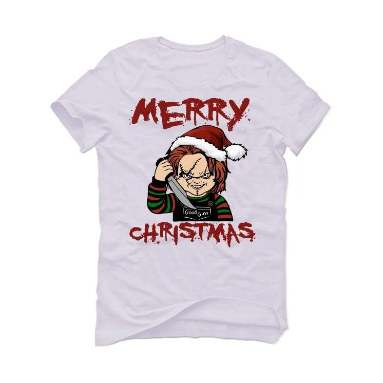 CHRISTMAS UGLY SWEATERS White T-Shirt (Chucky Christmas)