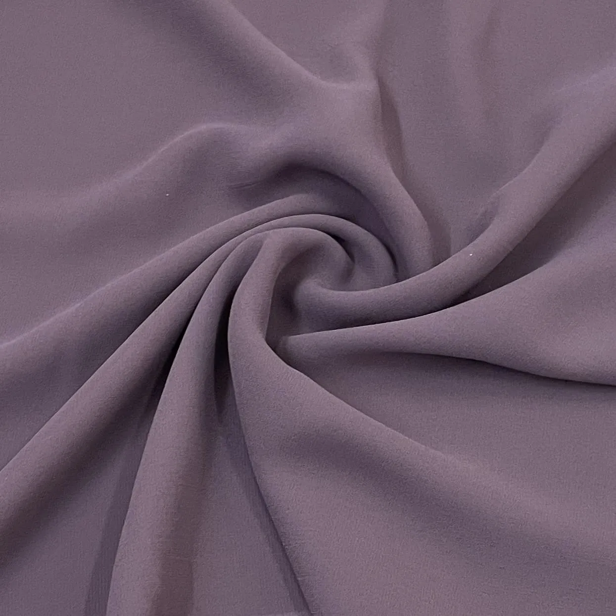 Classic Dark Dusky Purple Solid Georgette Fabric