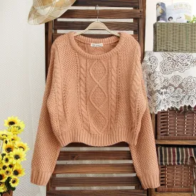 Fashion short woven sweaters