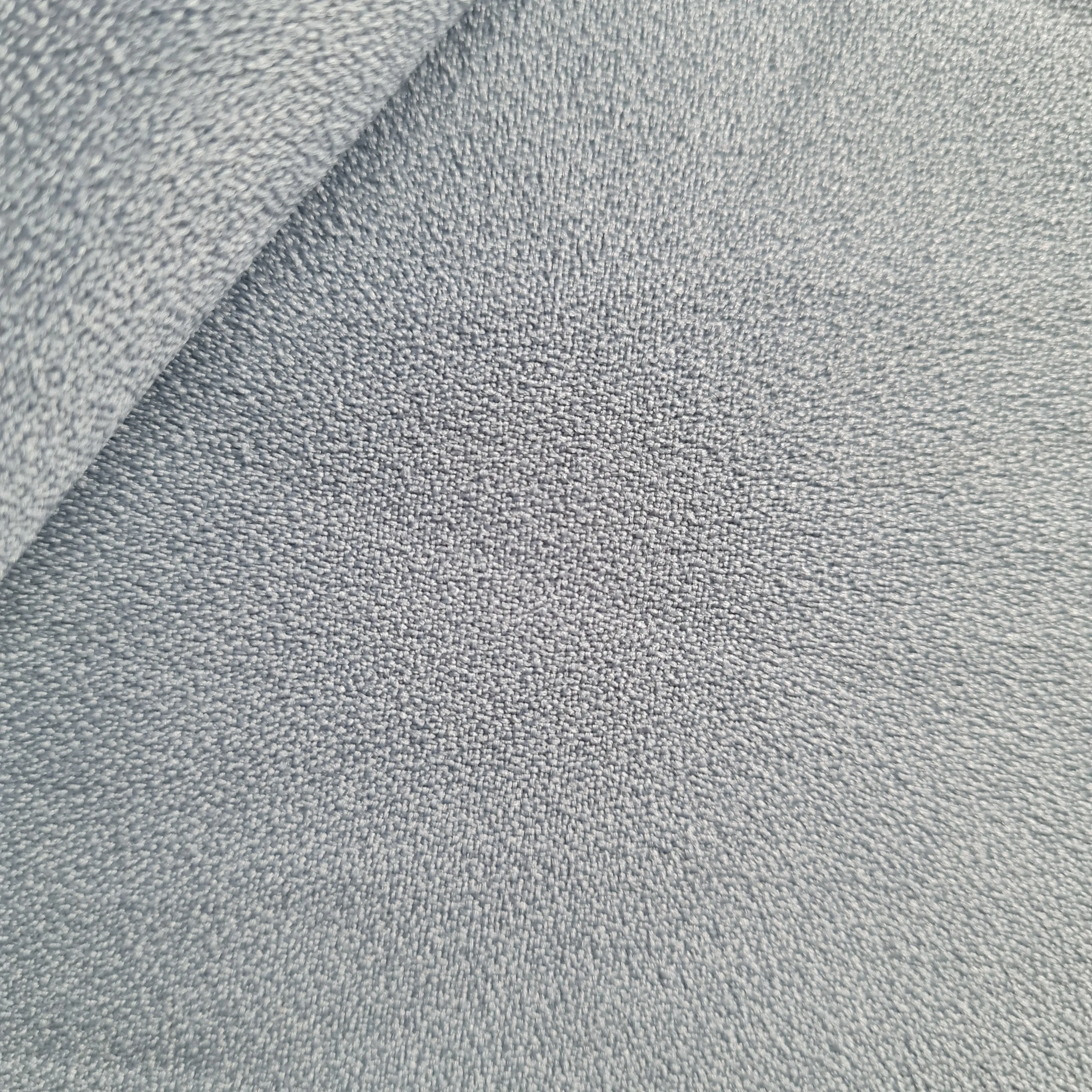 Grey Solid Moss Crepe Fabric 17894