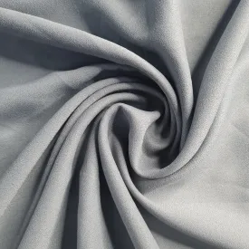 Grey Solid Moss Crepe Fabric 17894