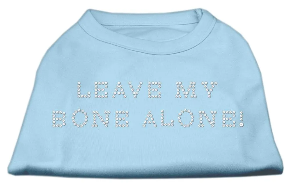 Leave My Bone Alone! Rhinestone Shirts Baby Blue S (10)