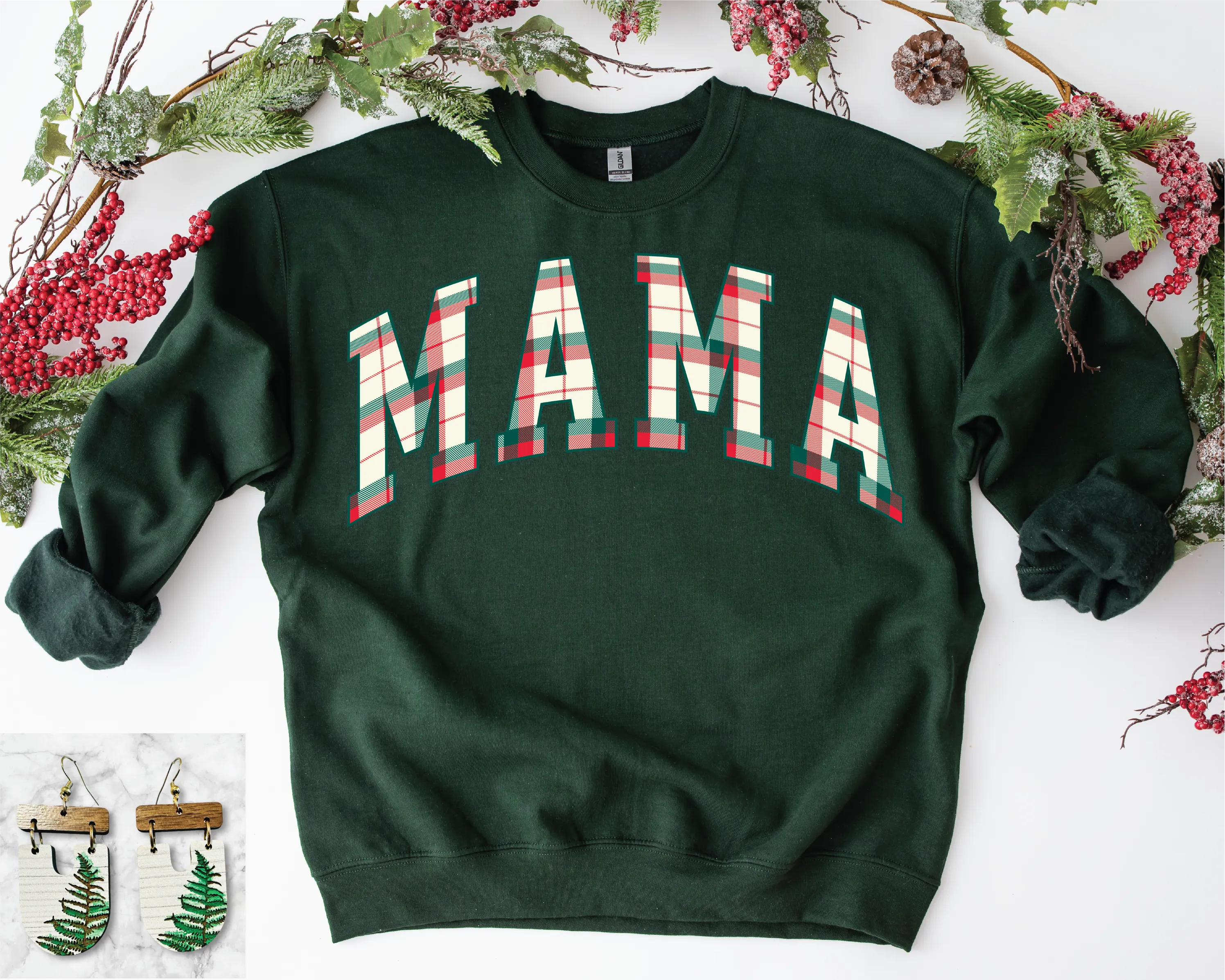 Mama Christmas Plaid