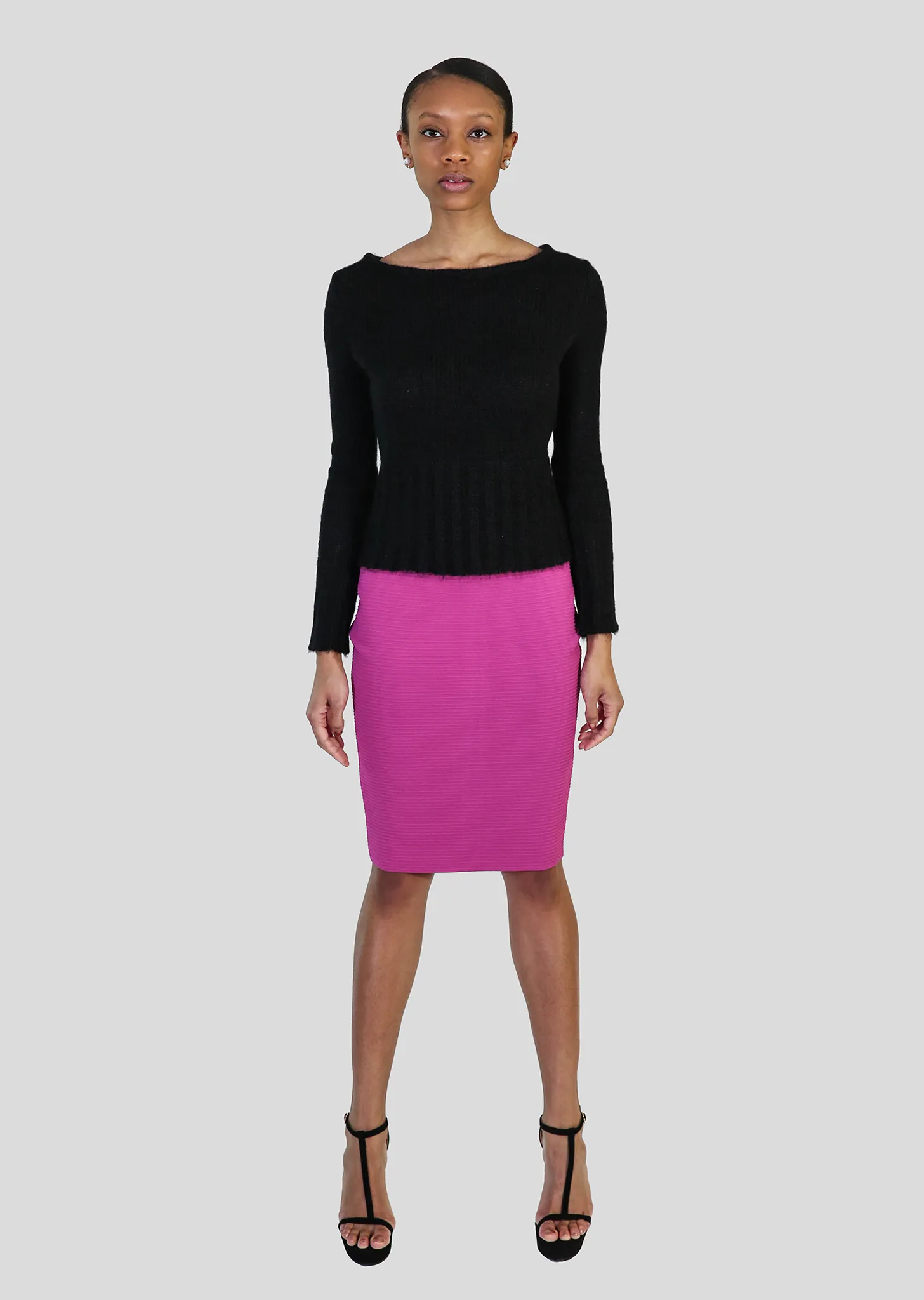 Olympia – Ottoman Knit Pencil Skirt