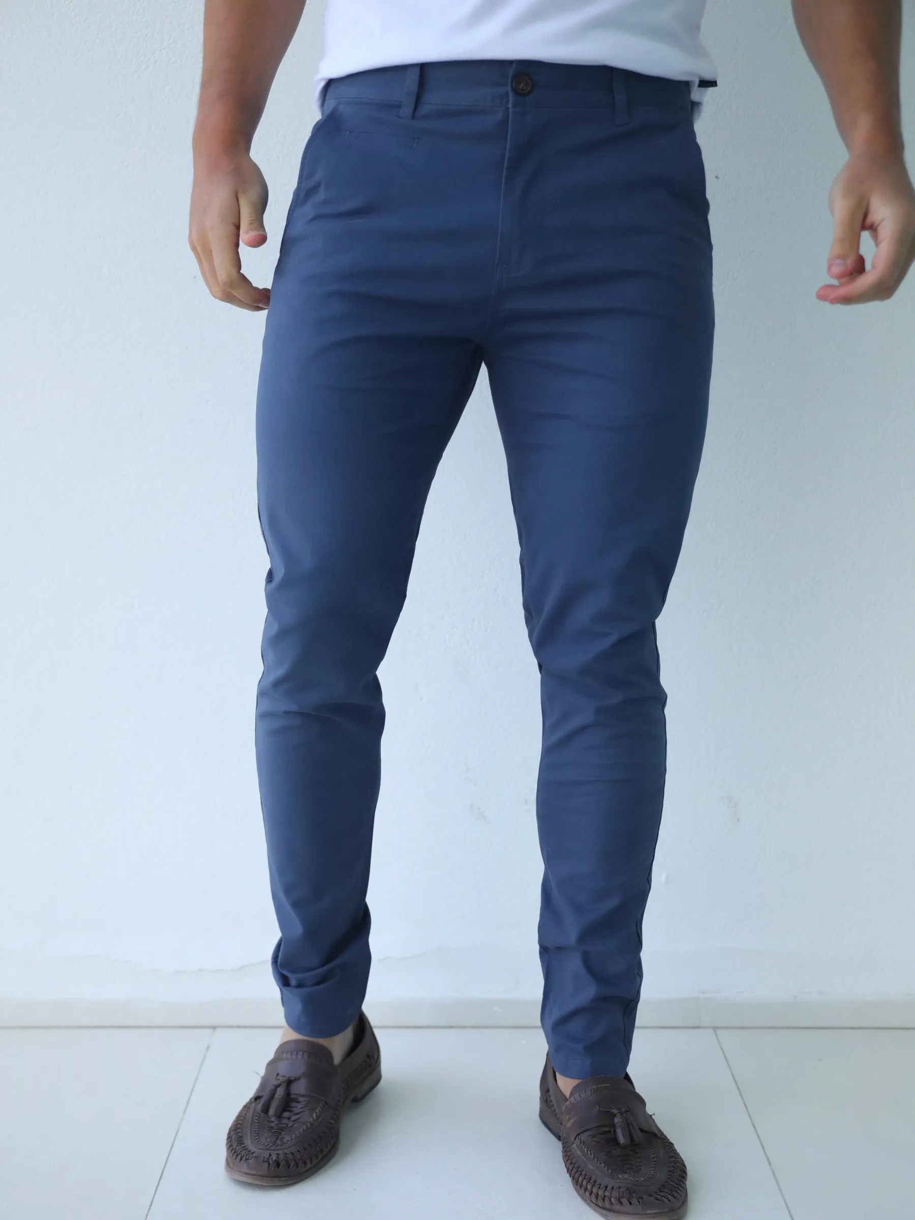 Stretch Chinos - Blue