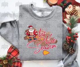 tis the Season KC Santa Grey Sweatshirt