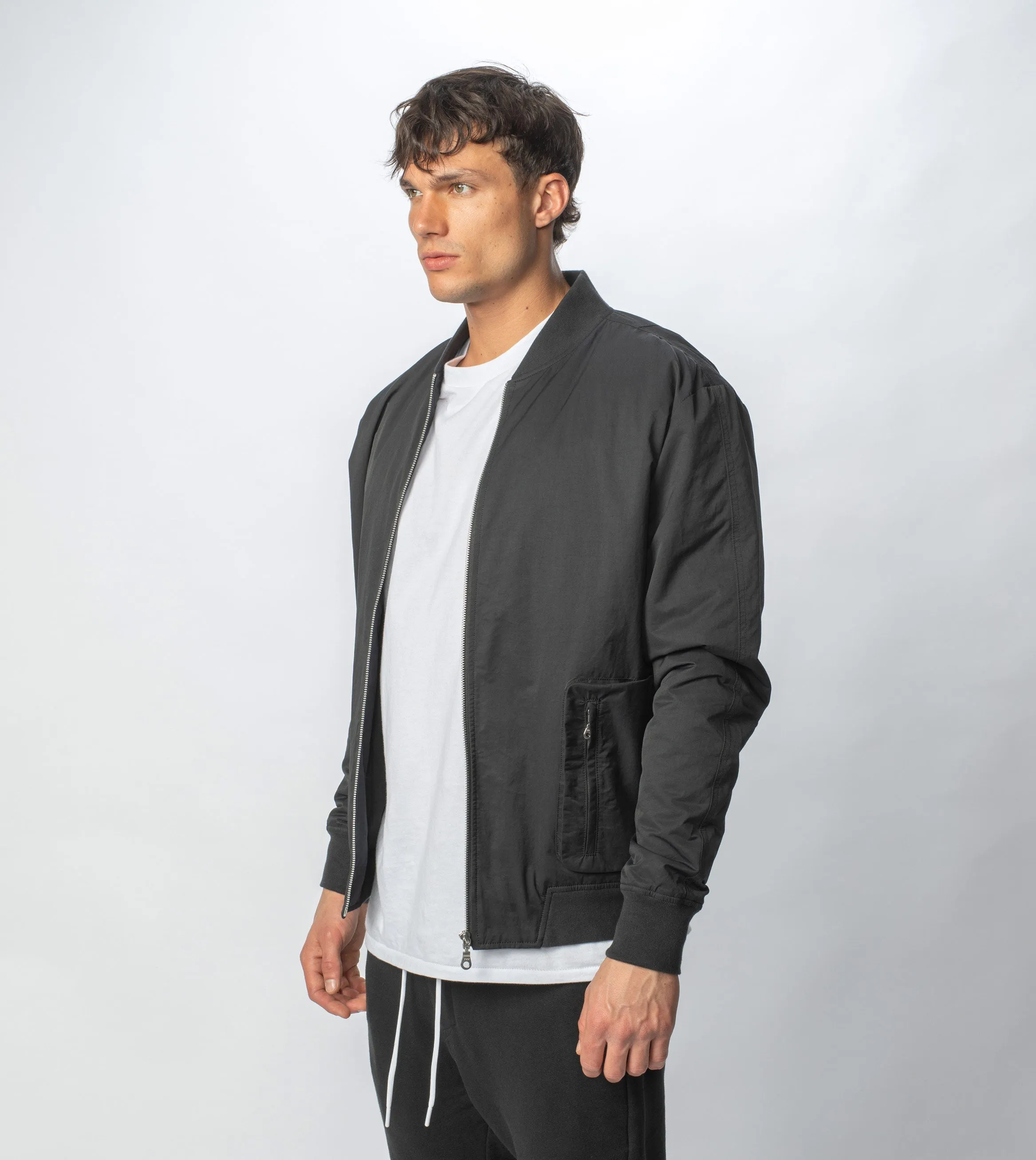 Utility Bomber Jacket Black