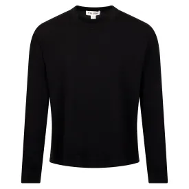 Womens LS Mix Sweater Black - AW24